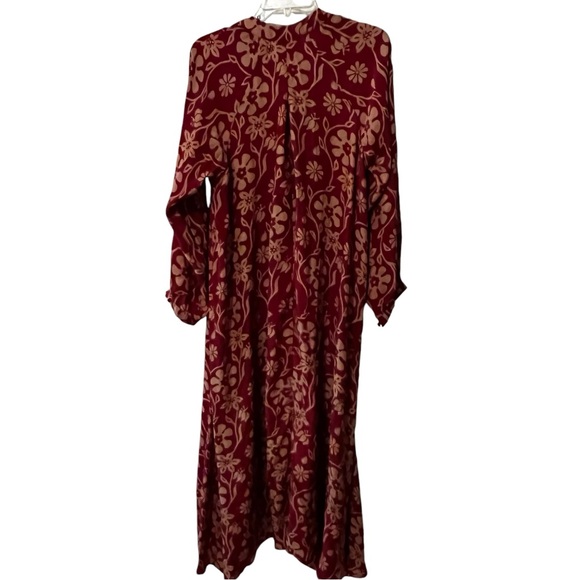 NATALIE MARTIN FIORE MAXI RED FLOWERS WHIMSICAL FAIRY BLOUSON BOHO M - Picture 10 of 16